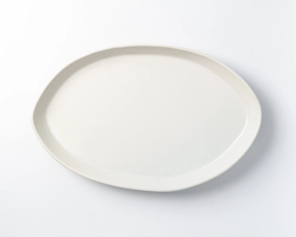 Haand Oval Platter - Ripple | 15 in - Robin's Egg