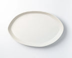 Haand Oval Platter - Ripple | 15 in - Robin's Egg
