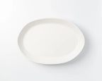Haand Oval Platter - Ripple | 13 in - Matte Grey