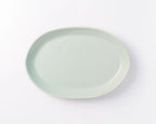 Haand Oval Platter - Ripple | 13 in - Celadon