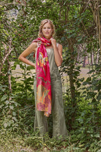 Load image into Gallery viewer, Powder UK Printed Hovering Hummingbird Scarf - Fuchsia
