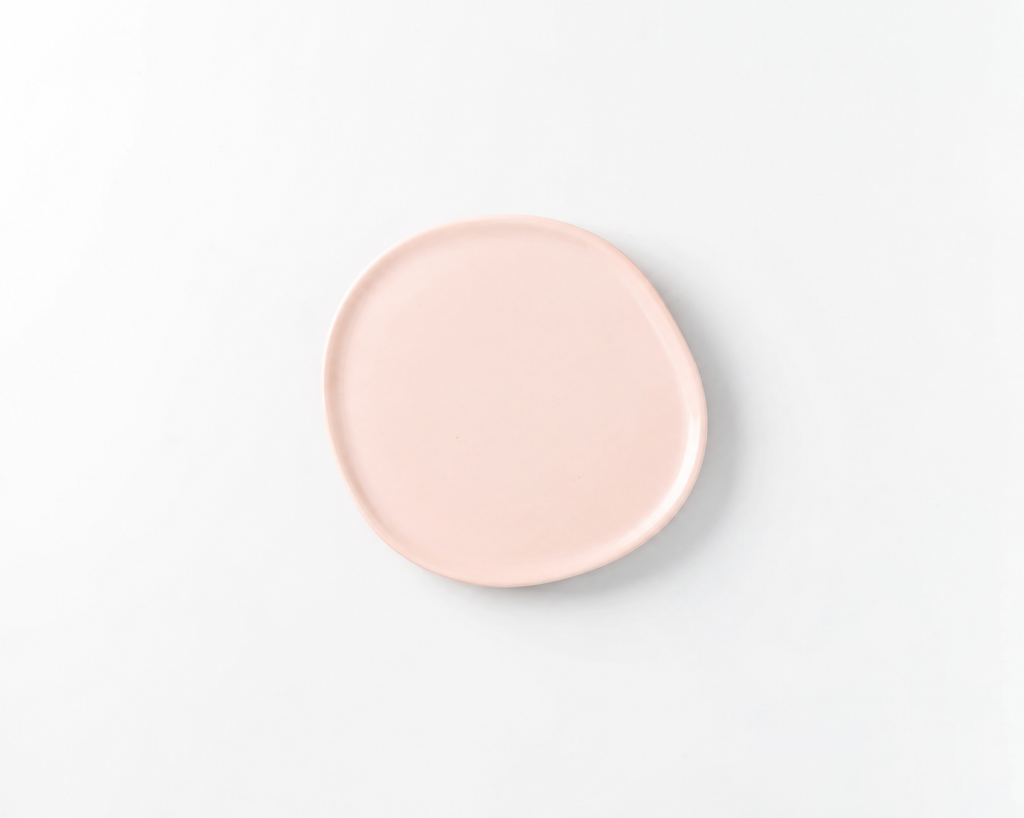Haand Side Plate - Ripple | 6.5 in - Buttermilk Pink
