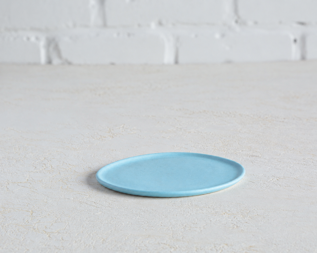 Haand Side Plate - Ripple | 6.5 in - Robin's Egg Blue