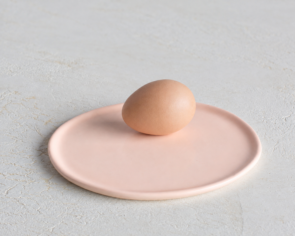 Haand Side Plate - Ripple | 6.5 in - Buttermilk Pink