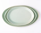 Haand Oval Platter - Ripple | 15 in - Celadon
