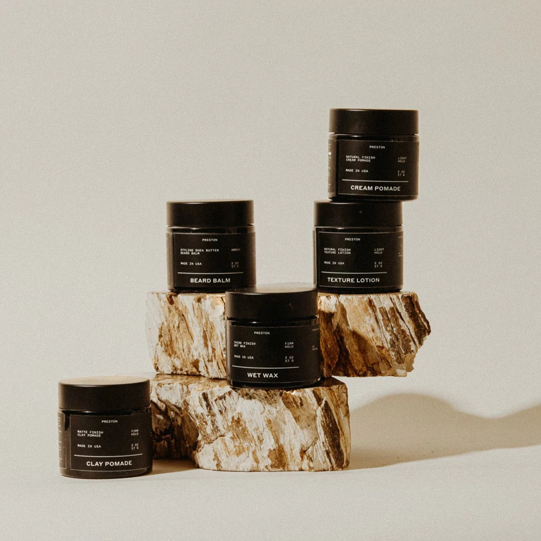 Preston Grooming Clay Pomade - Unscented | 2 oz.