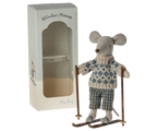 Maileg - Winter Mouse with Ski Set - Dad