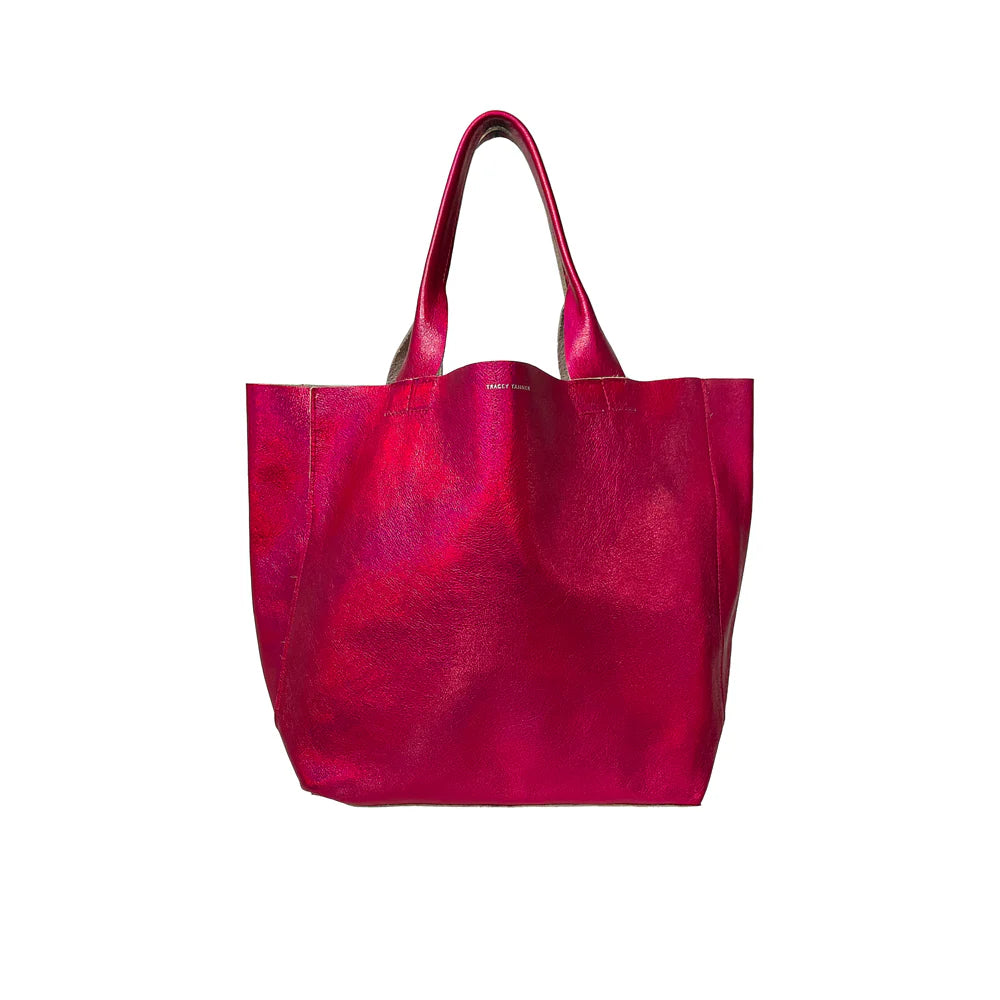 Tracey Tanner - Iridescent Rebecca Tote | Hologram Fuschia