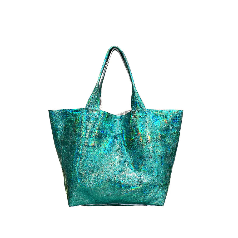 Tracey Tanner - Iridescent Rebecca Tote | Hologram Jade