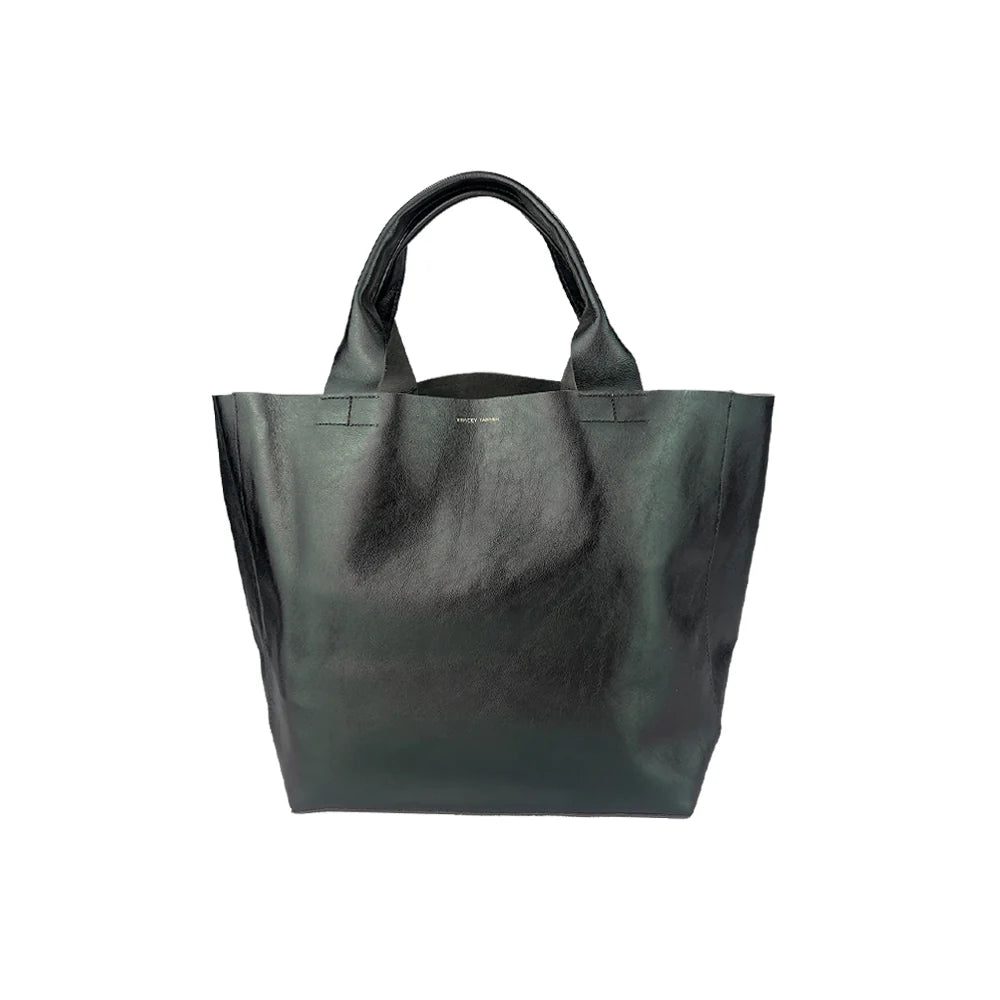 Tracey Tanner - Foil Rebecca Tote | Matte Foil Gunmetal