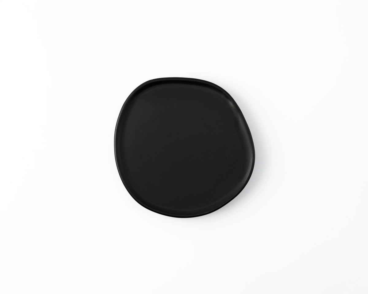Haand Salad Plate - Ripple | 8.5 in - Matte Black