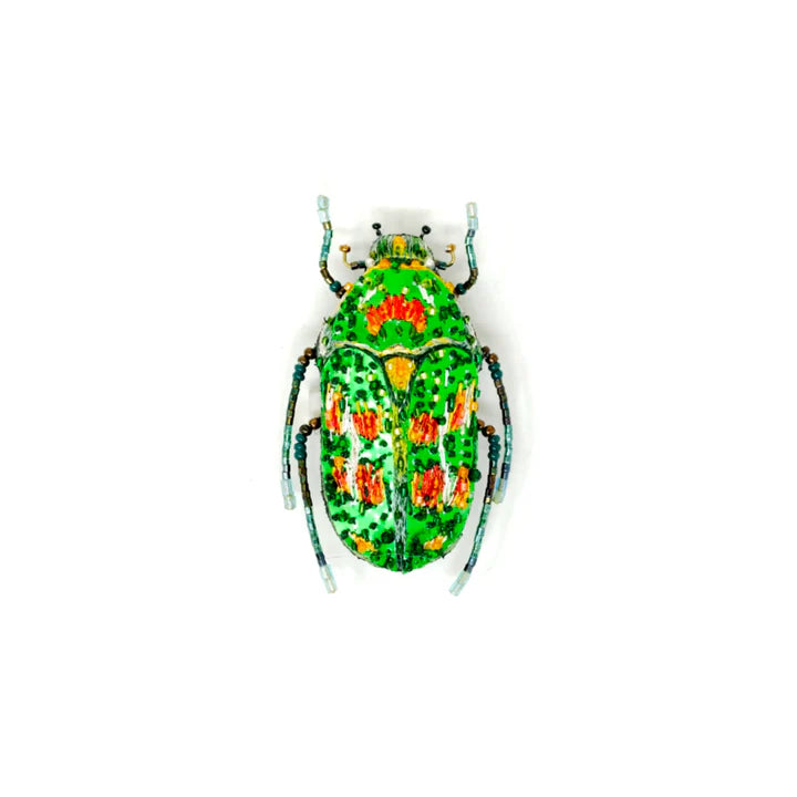 Trovelore Rainbow Flower Beetle Brooch