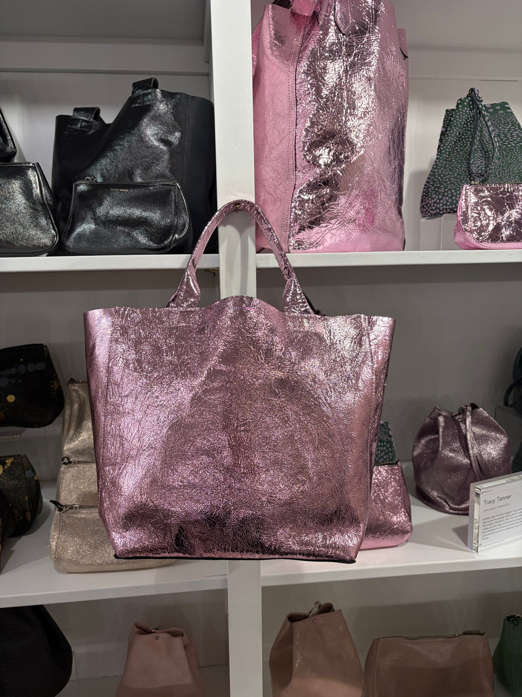 Tracey Tanner - Foil Rebecca Tote | Foil Bubblegum