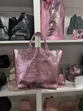 Tracey Tanner - Foil Rebecca Tote | Foil Bubblegum