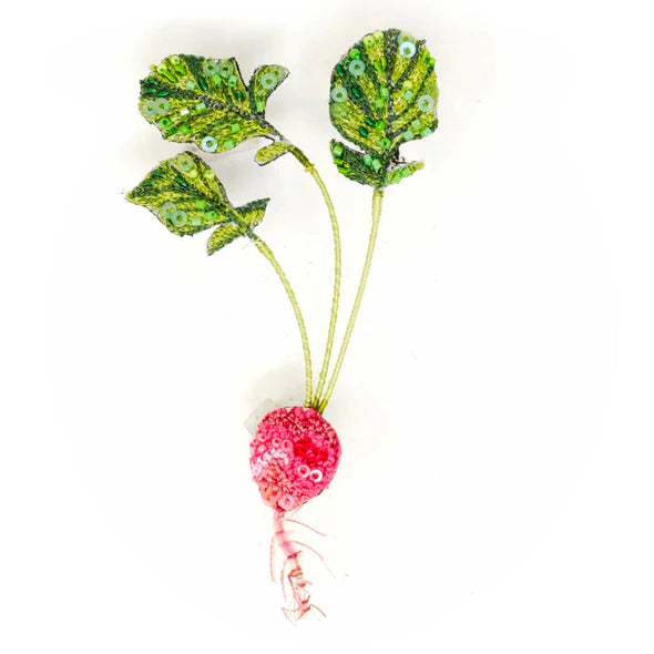 Trovelore Red Radish Brooch