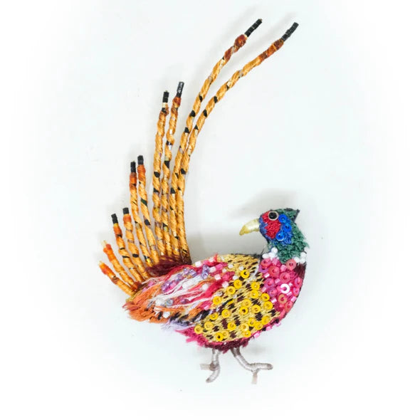 Trovelore Ring Necked Pheasant Brooch