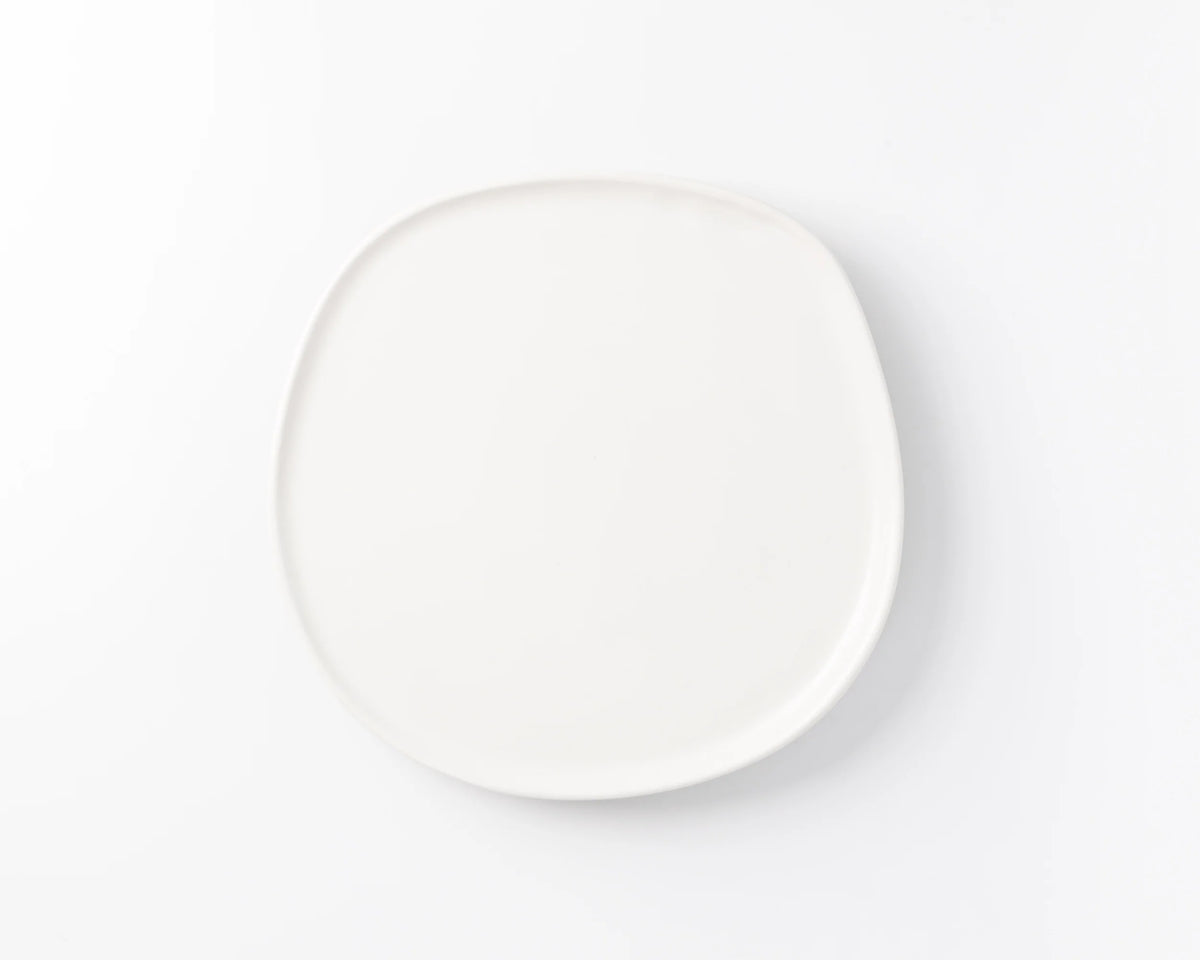 Haand Dinner Plate - Ripple | 11 in - Matte White