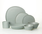 Haand Oval Platter - Ripple | 13 in - Matte Grey