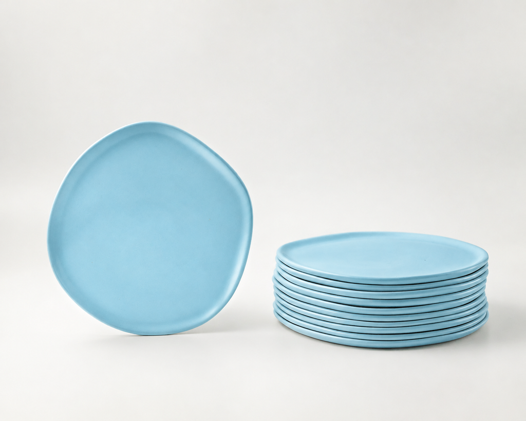 Haand Salad Plate - Ripple | 8.5 in - Robin's Egg Blue