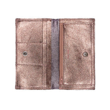 Load image into Gallery viewer, Tracey Tanner - Sparkle Sarah Wallet | Sparkle Peach with Lavender
