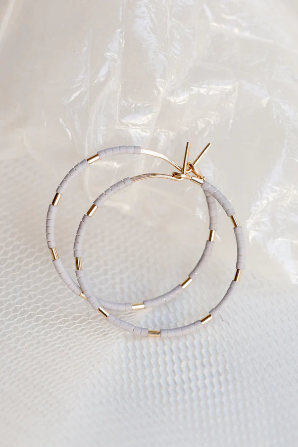 Abacus Row Callisto Hoops - Mist