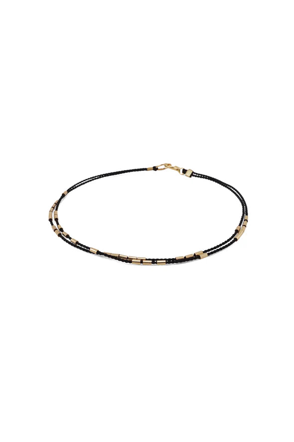 Abacus Row Carina Bracelet - Black / 7.0"