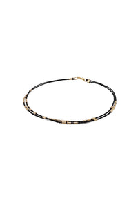 Abacus Row Carina Bracelet - Black / 7.0"