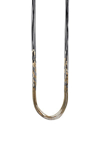 Abacus Row Vela Necklace - Black