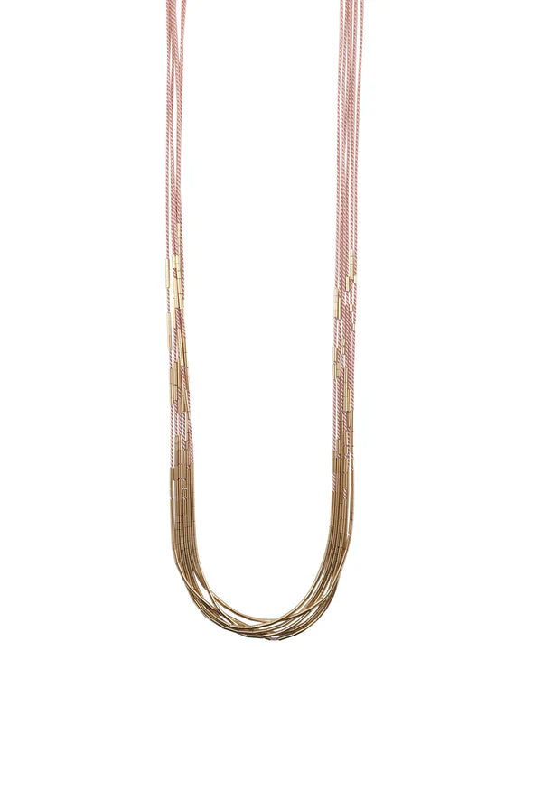 Abacus Row Vela Necklace - Blush