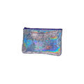 Tracey Tanner - Iridescent Zip Pouch Small| Distress Hologram Sky