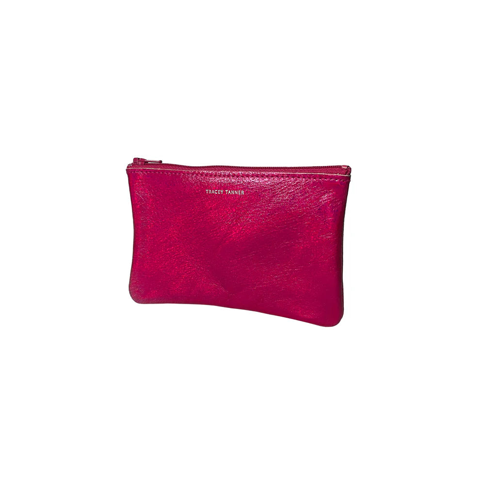 Tracey Tanner - Iridescent Zip Small | Hologram Fuschia