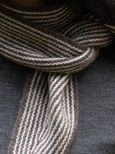 Load image into Gallery viewer, Oats &amp; Rice Sailor Cashmere Rib Neck Scarf | Brown
