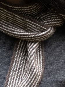 Oats & Rice Sailor Cashmere Rib Neck Scarf | Brown