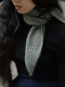 Oats & Rice Sailor Cashmere Rib Neck Scarf | Green