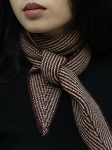 Oats & Rice Sailor Cashmere Rib Neck Scarf | Mulberry
