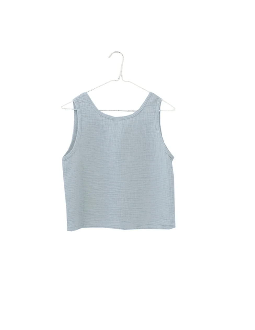 It Is Well L.A. Organic Reversible Gauze Tank - Slate Gray