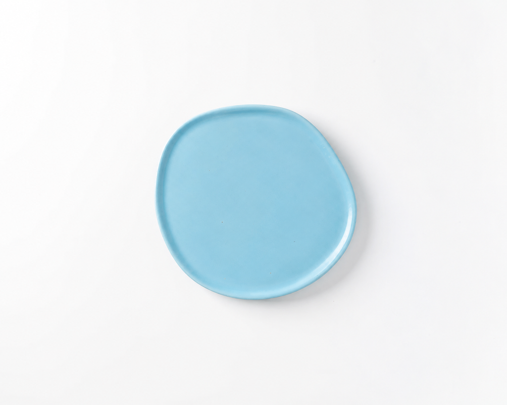 Haand Salad Plate - Ripple | 8.5 in - Robin's Egg Blue