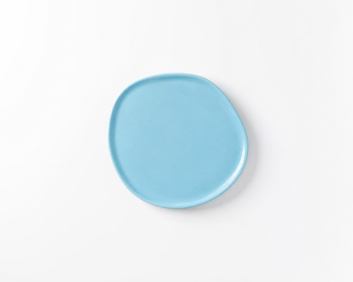Haand Salad Plate - Ripple | 8.5 in - Robin's Egg Blue