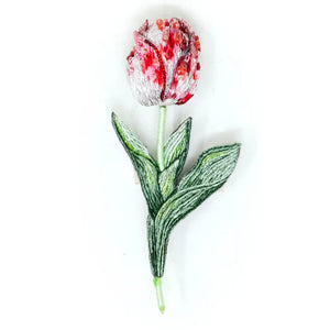 Trovelore Striped Tulip Brooch