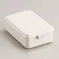Toyo Steel Toolbox T-150 Steel Stackable Storage Box | White