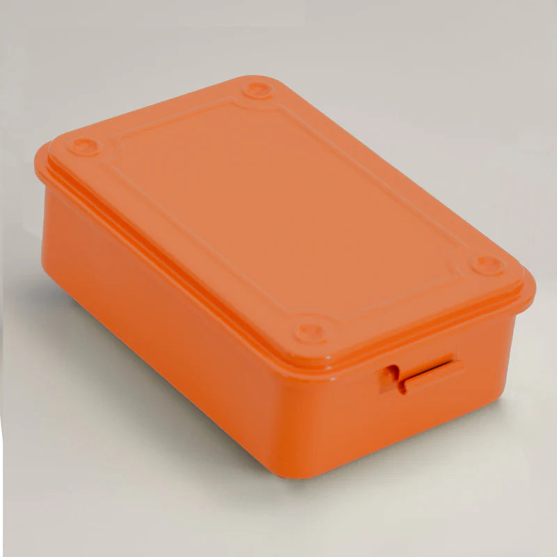 Toyo Steel Toolbox T-150 Steel Stackable Storage Box | Orange