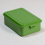 Toyo Steel Toolbox T-150 Steel Stackable Storage Box | Japanese Tea Green