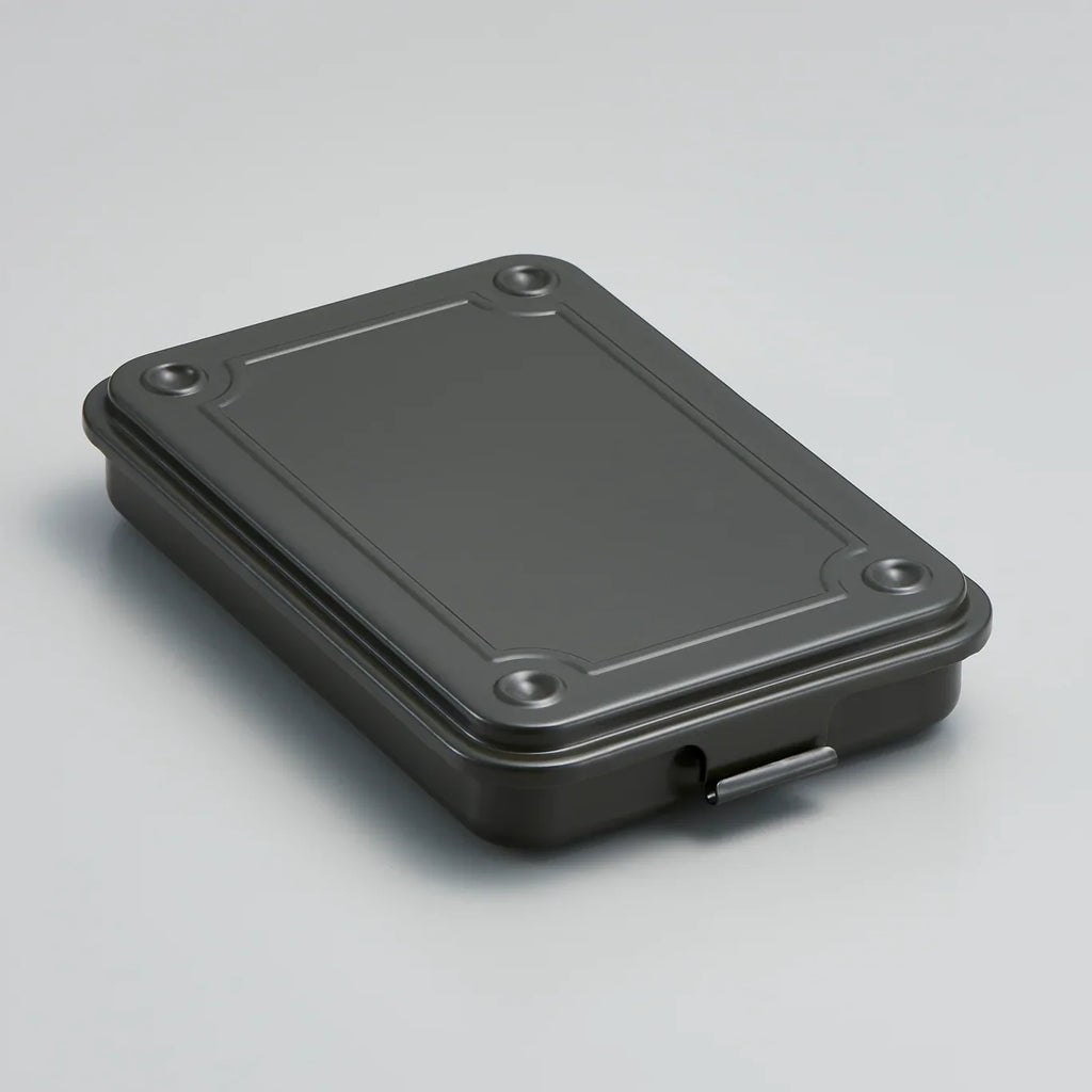 Toyo Steel Toolbox T-152 Steel Stackable Storage Box | Military Green