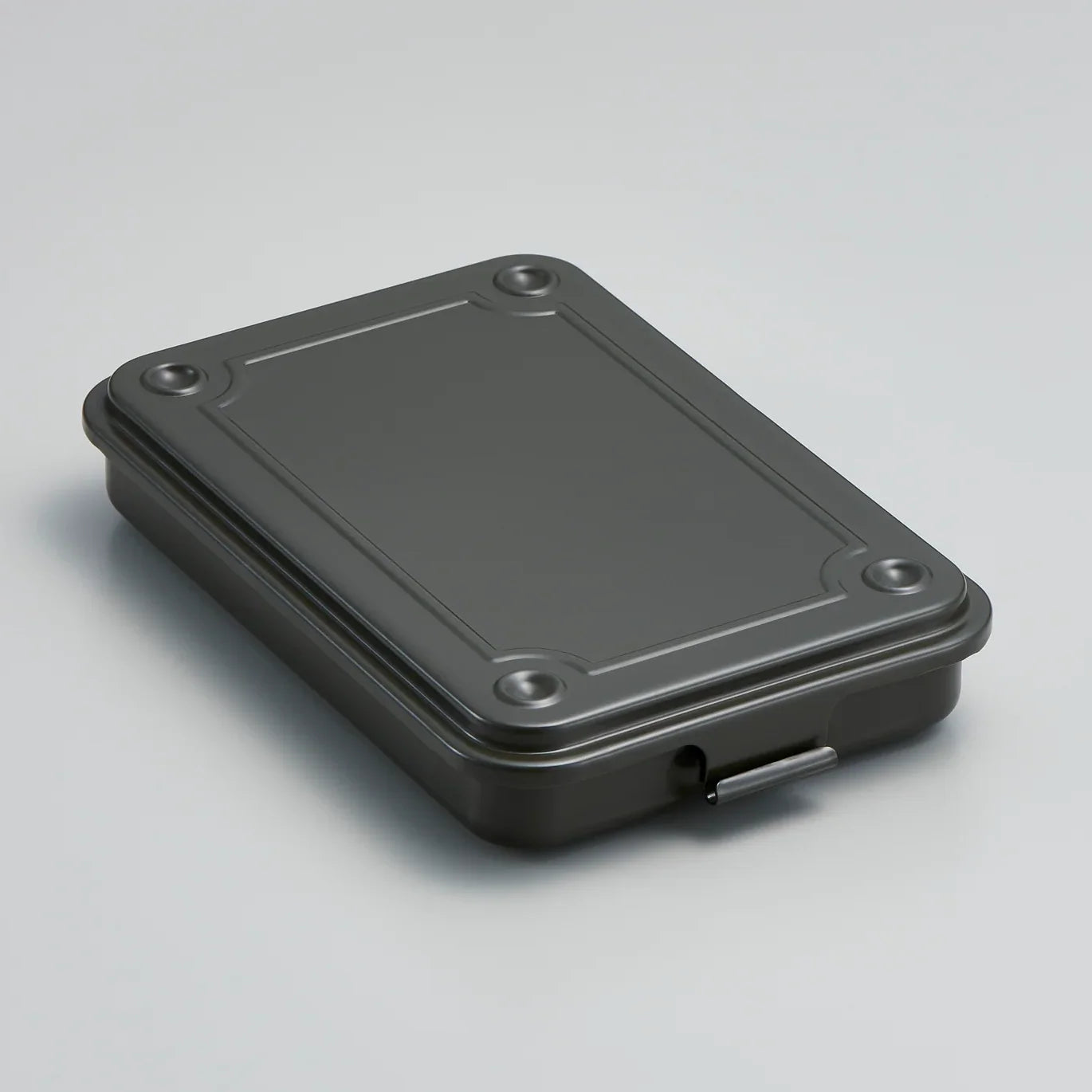 Toyo Steel Toolbox T-152 Steel Stackable Storage Box | Military Green