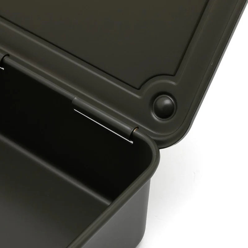 Toyo Steel Toolbox T-190 Steel Stackable Storage Box | Black