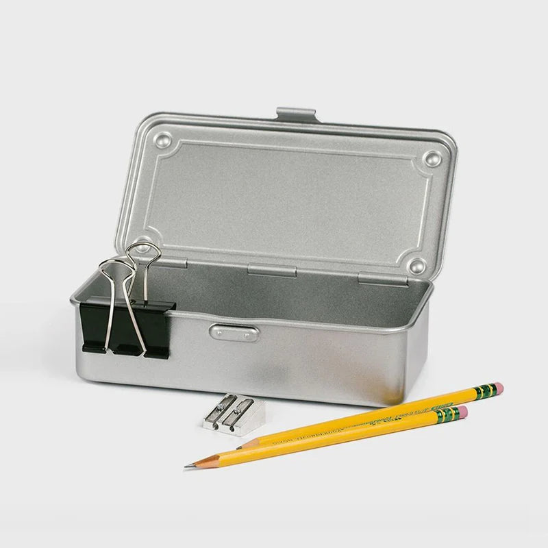 Toyo Steel Toolbox T-190 Steel Stackable Storage Box | Black