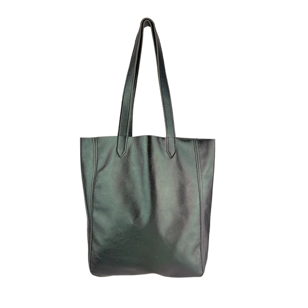 Tracey Tanner Foil Tallulah Tote | Matte Foil Gunmetal