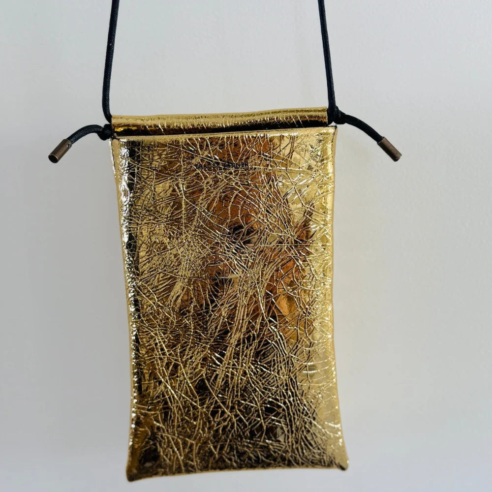 Tracey Tanner - Foil Tia Crossbody Phone Pouch | Foil Gold
