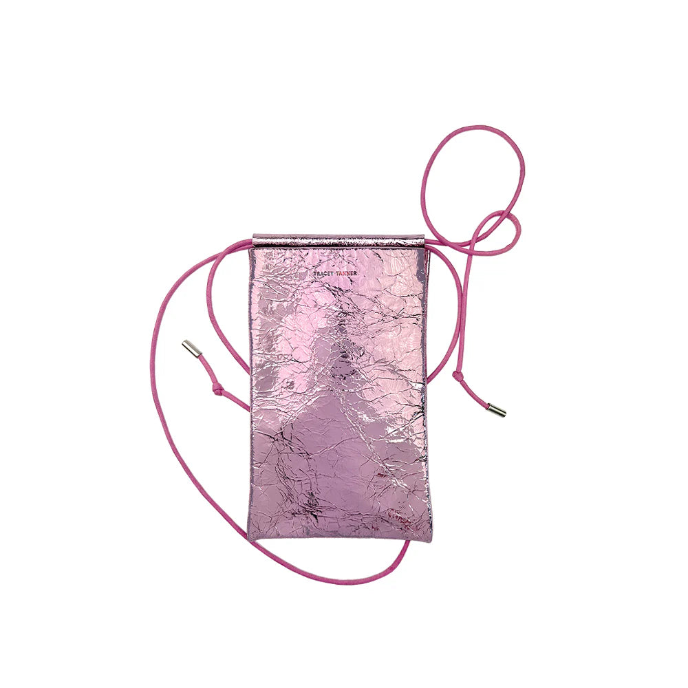 Tracey Tanner - Foil Tia Crossbody Phone Pouch | Foil Bubblegum