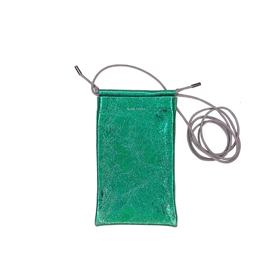 Tracey Tanner - Iridescent Tia Crossbody Phone Pouch | Hologram Jade